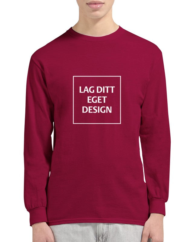 Klassisk långärmad T-shirt med eget tryck – designa din personliga stil