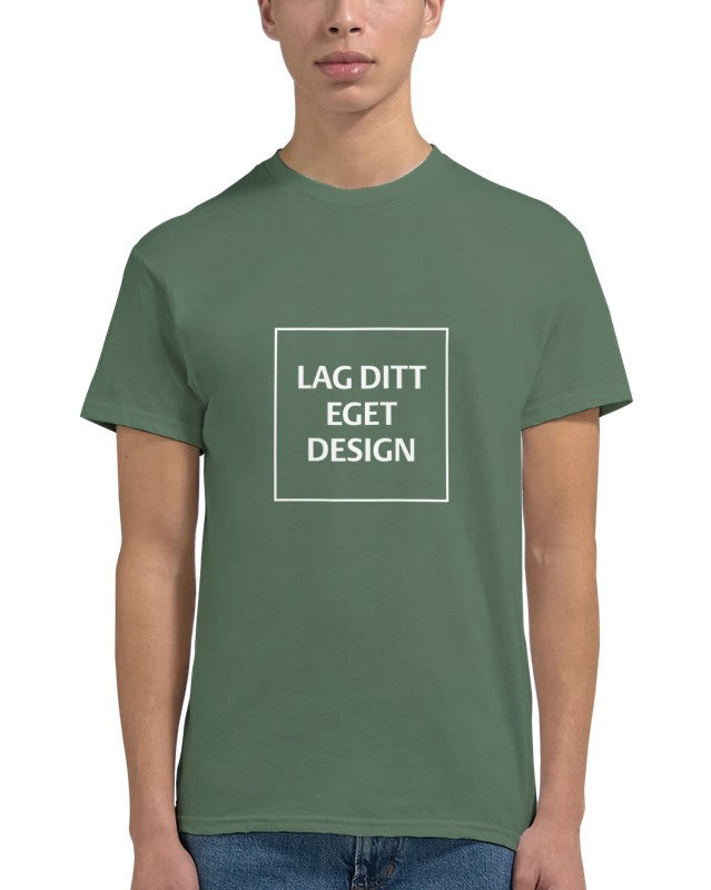 Designa din egen t-shirt med tryck | Robust unisextröja med rund hals