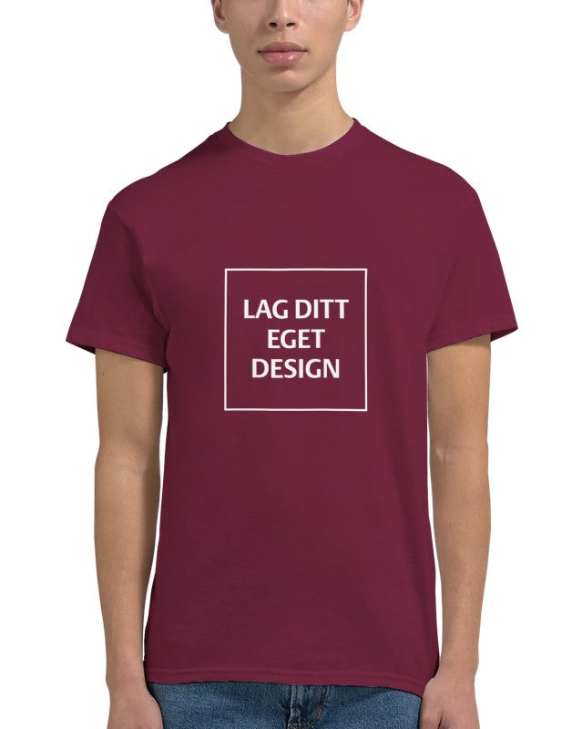 Designa din egen t-shirt med tryck | Robust unisextröja med rund hals