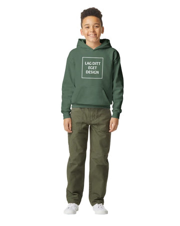 Mjuk Huvtröja för Ungdom med Eget Tryck | Midweight Fleece Hoodie