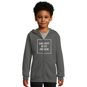 Huvjacka för Barn med Dragkedja och Eget Tryck | Mjuk Zip Hoodie