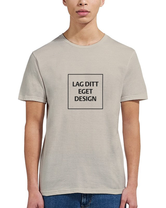 Klassisk unisex-t-shirt med rund hals för eget tryck | Designa din egen t-shirt