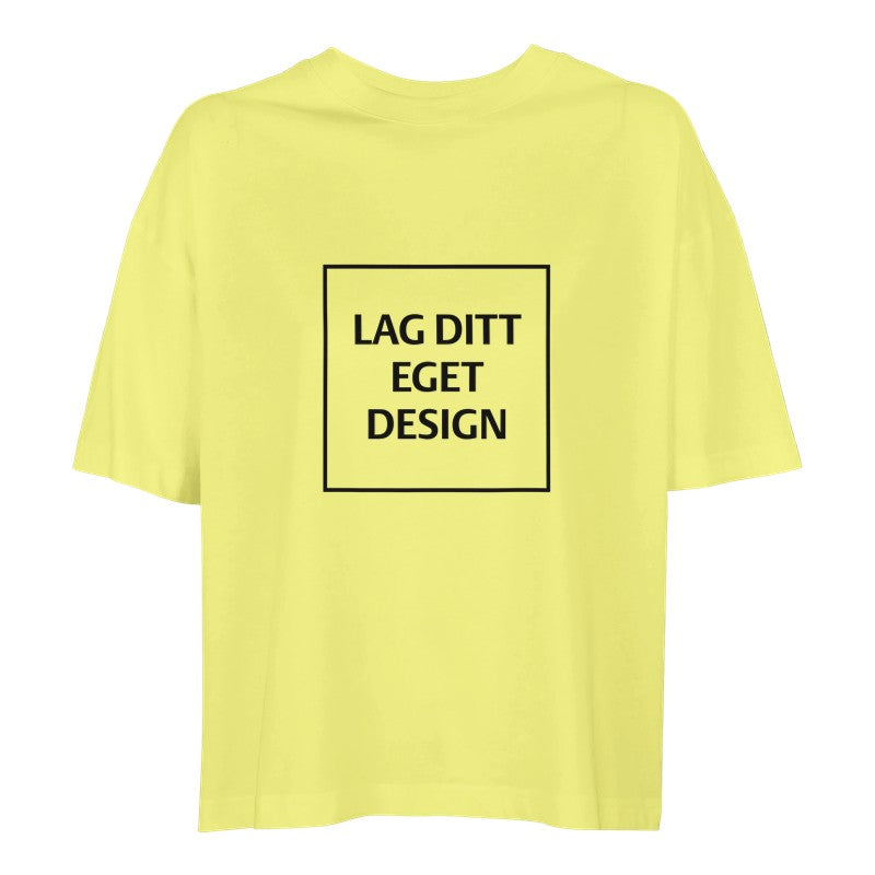 Ekologisk oversized-T-shirt för kvinnor | designa din egen T-shirt med tryck