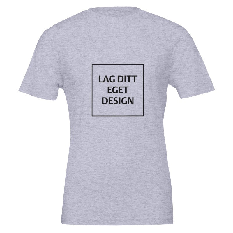 Premium unisex-t-shirt med rund hals | Designa din egen med eget tryck