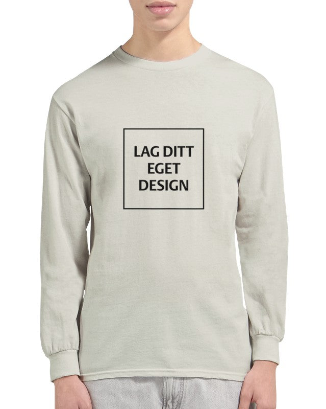 Klassisk långärmad T-shirt med eget tryck – designa din personliga stil