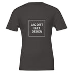 Premium unisex-t-shirt med rund hals | Designa din egen med eget tryck