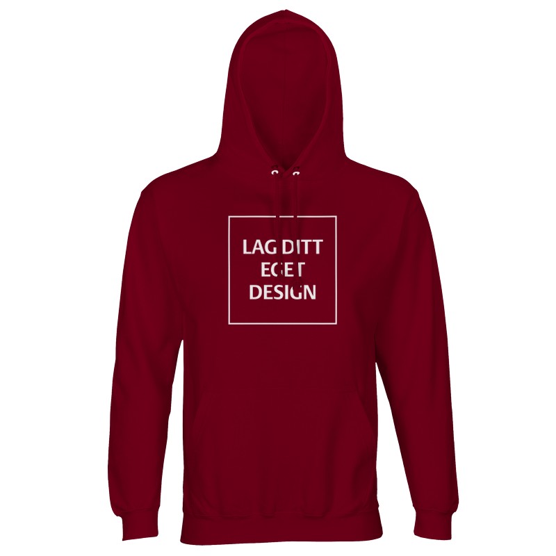 Designa din egen återvunna unisexhoodie | Personligt tryck
