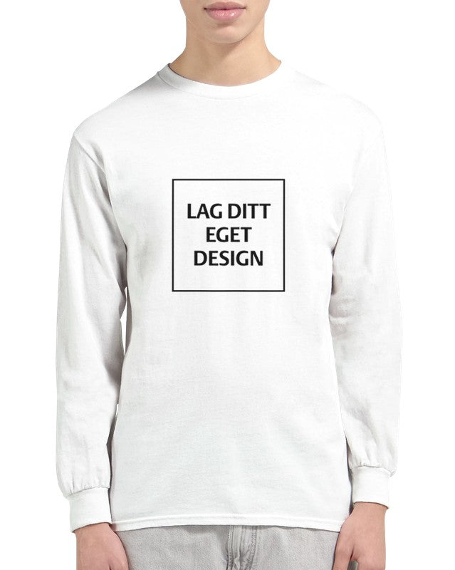 Klassisk långärmad T-shirt med eget tryck – designa din personliga stil