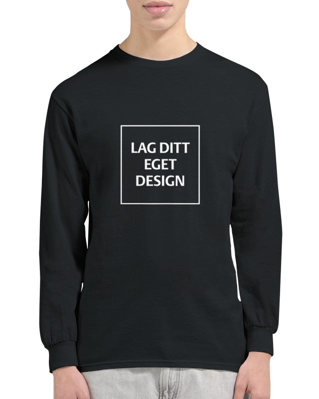 Klassisk långärmad T-shirt med eget tryck – designa din personliga stil