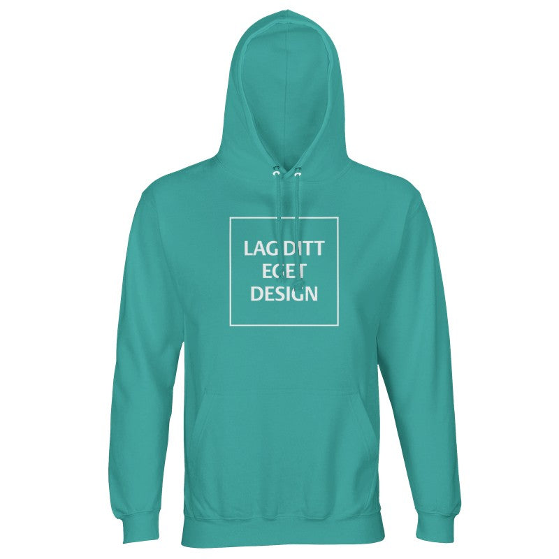 Designa din egen återvunna unisexhoodie | Personligt tryck