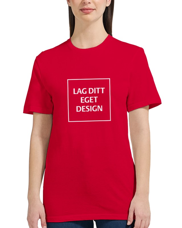Klassisk dam-t-shirt | Designa din egen med eget tryck