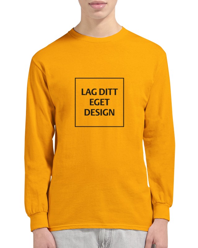 Klassisk långärmad T-shirt med eget tryck – designa din personliga stil