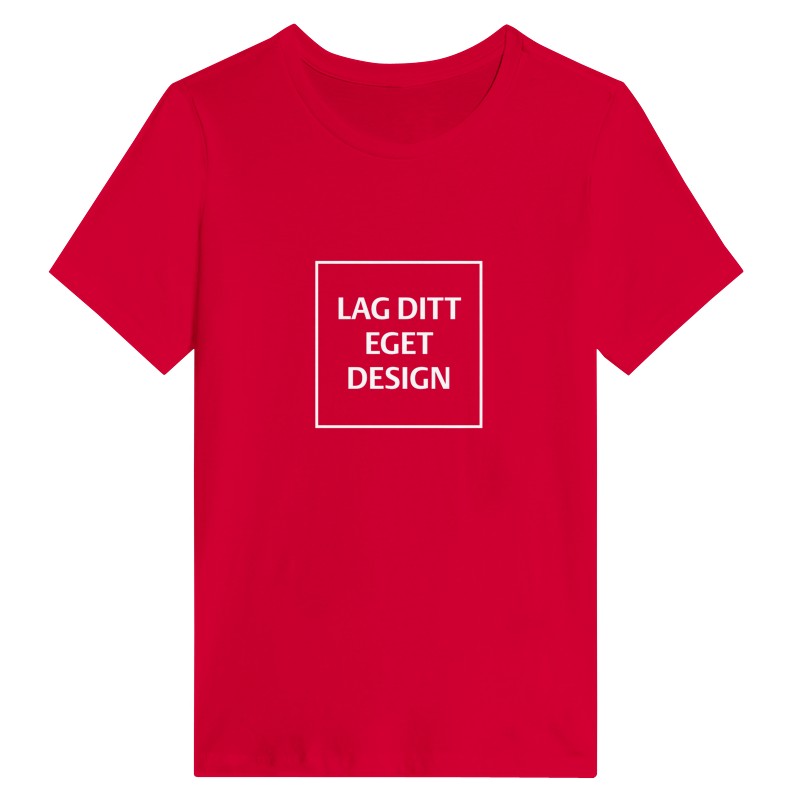 Avslappnad dam-t-shirt | Eget tryck