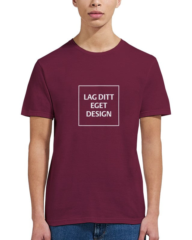 Klassisk unisex-t-shirt med rund hals för eget tryck | Designa din egen t-shirt