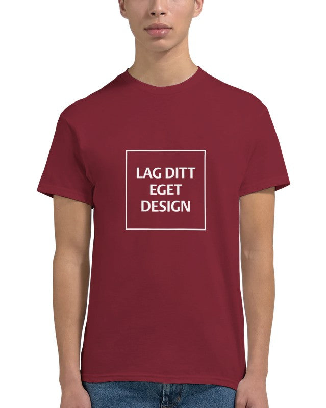 Designa din egen t-shirt med tryck | Robust unisextröja med rund hals