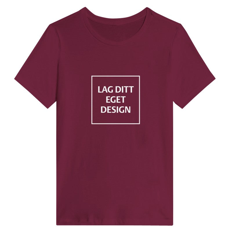 Avslappnad dam-t-shirt | Eget tryck