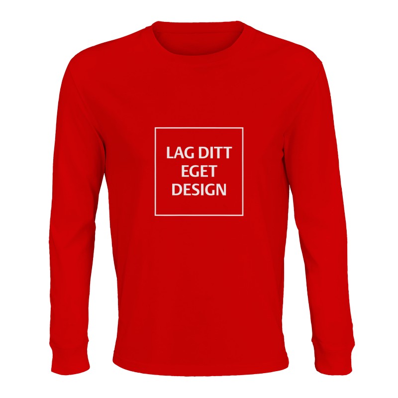Designa din egen ekologiska långärmade T-shirt | Eget tryck