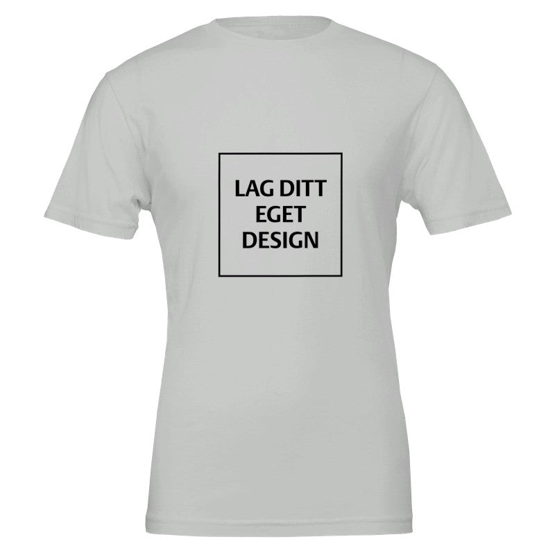 Premium unisex-t-shirt med rund hals | Designa din egen med eget tryck