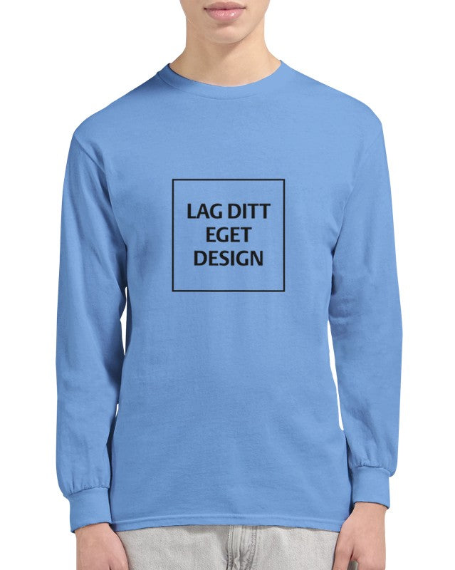 Klassisk långärmad T-shirt med eget tryck – designa din personliga stil