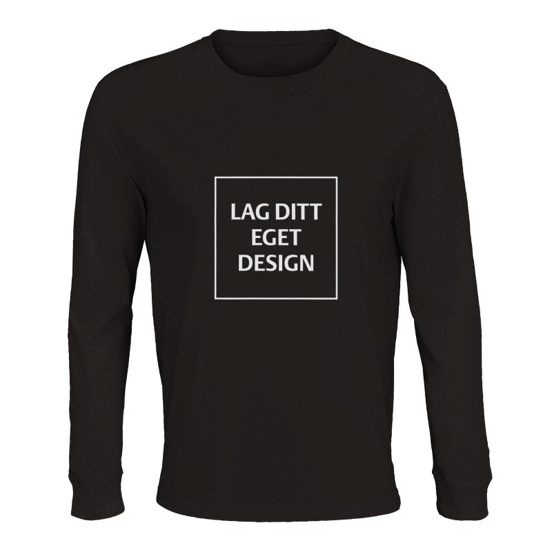 Designa din egen ekologiska långärmade T-shirt | Eget tryck
