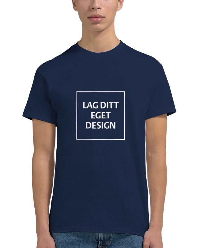 Designa din egen t-shirt med tryck | Robust unisextröja med rund hals