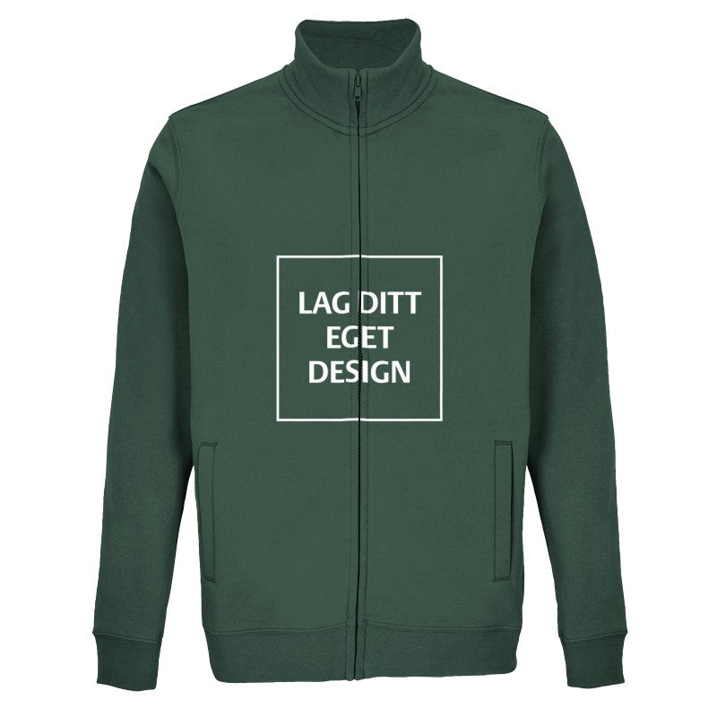 Designa din egen tröja med dragkedja | Personligt tryck på sweatshirt med hel dragkedja