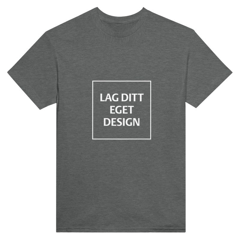 Designa din egen t-shirt med tryck | Robust unisextröja med rund hals