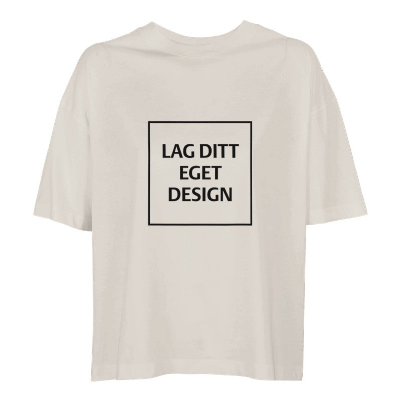 Ekologisk oversized-T-shirt för kvinnor | designa din egen T-shirt med tryck