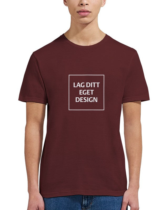 Klassisk unisex-t-shirt med rund hals för eget tryck | Designa din egen t-shirt
