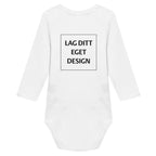 Klassisk Langermet Babybody med Eget Trykk | Lun Bomull