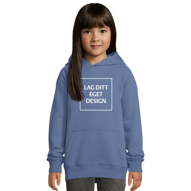 Økologisk Hettegenser til Barn med Eget Trykk | Bærekraftig Barnehoodie