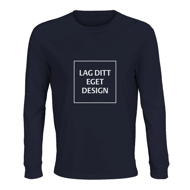 Designa din egen ekologiska långärmade T-shirt | Eget tryck