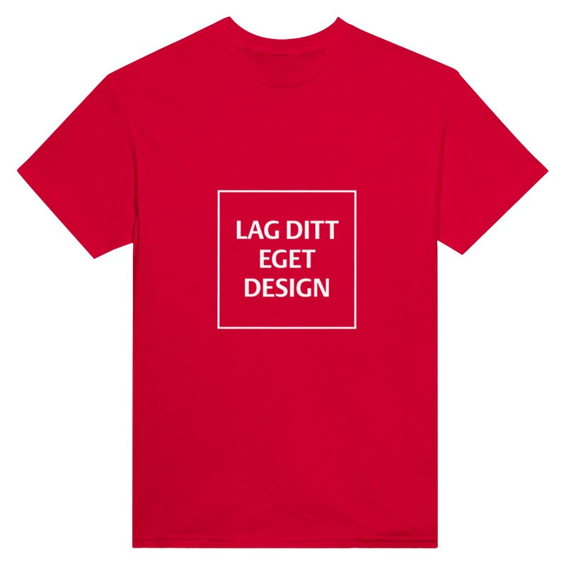 Designa din egen t-shirt med tryck | Robust unisextröja med rund hals