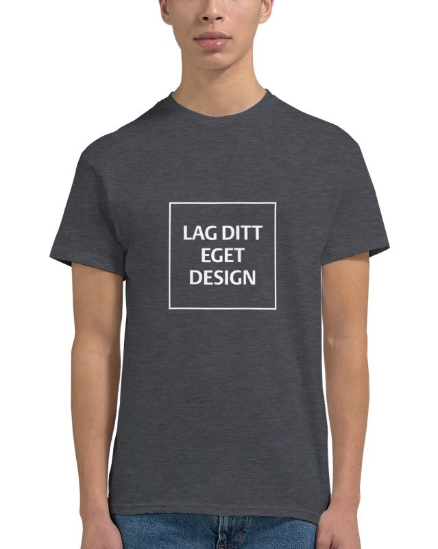 Designa din egen t-shirt med tryck | Robust unisextröja med rund hals