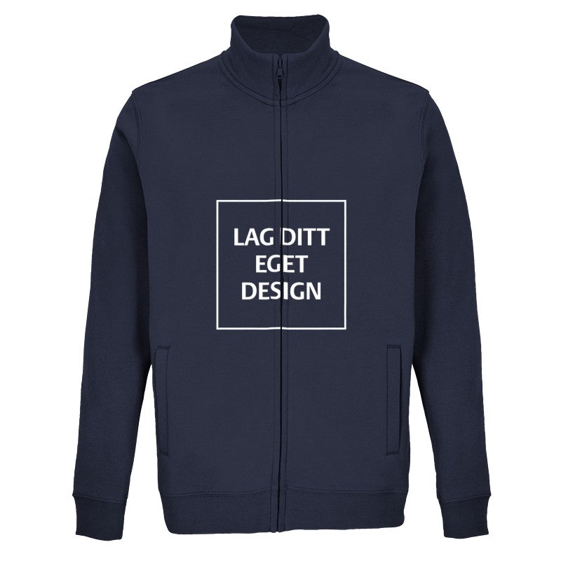 Designa din egen tröja med dragkedja | Personligt tryck på sweatshirt med hel dragkedja