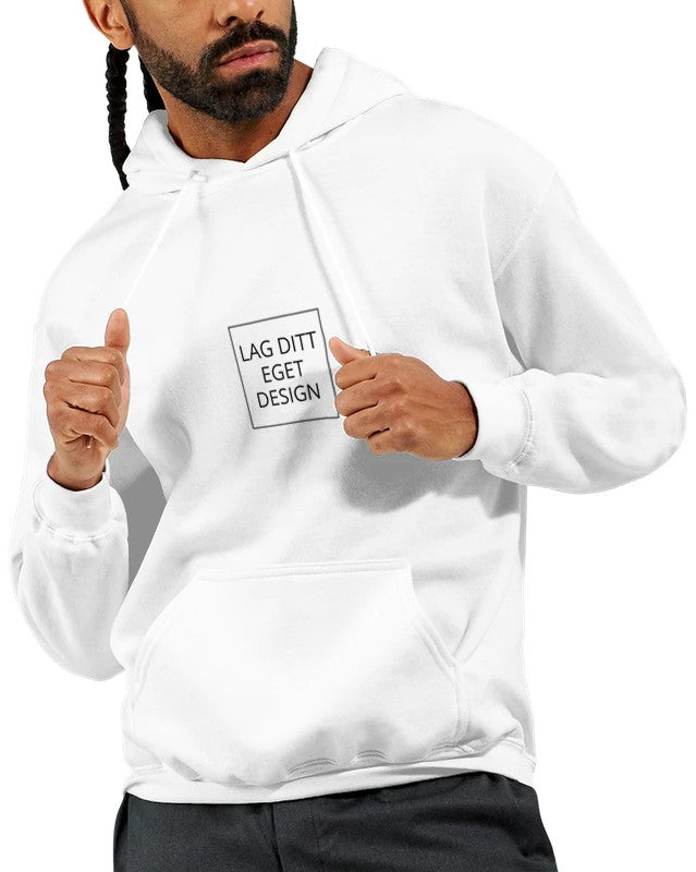Designa din egen personliga hoodie med eget tryck | Unisex pullover-hoodie