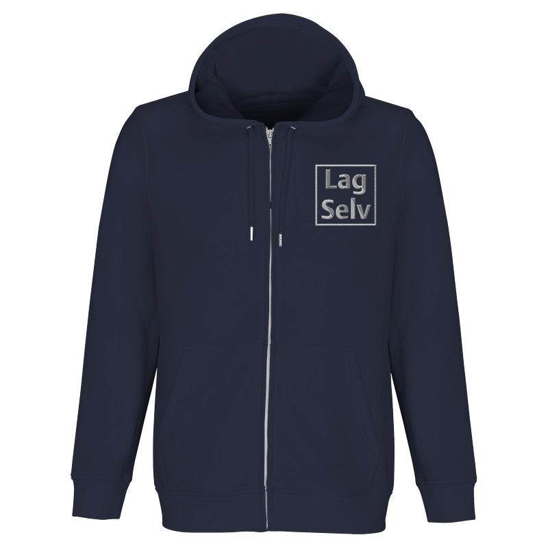 Ekologisk unisex-hoodie med dragkedja | Personligt broderi