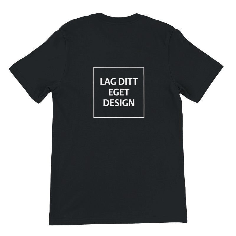 Premium unisex-t-shirt med rund hals | Designa din egen med eget tryck