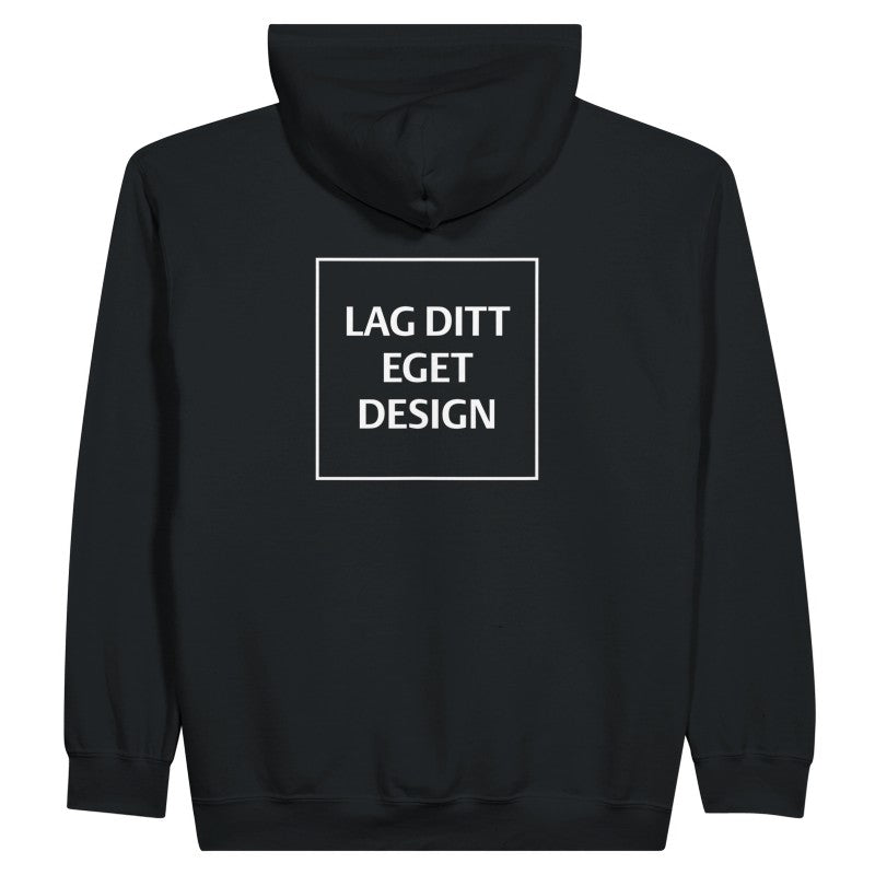 Personlig hoodie med dragkedja | Skapa din egen zip-hoodie med eget tryck