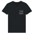 Designa din egen premium-unisex-T-shirt med V-ringning och personligt broderi