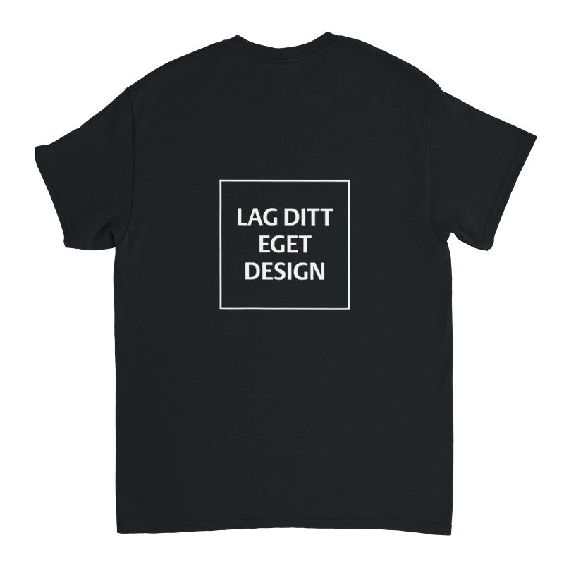 Designa din egen t-shirt med tryck | Robust unisextröja med rund hals