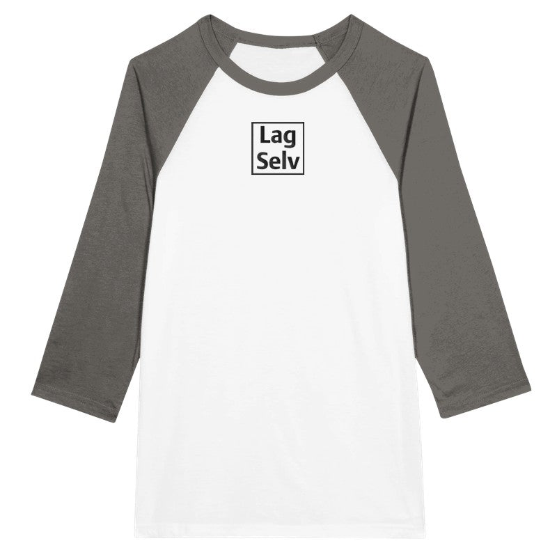 Skapa din egen unisex-raglant-shirt med 3/4-ärmar | Med eget broderi