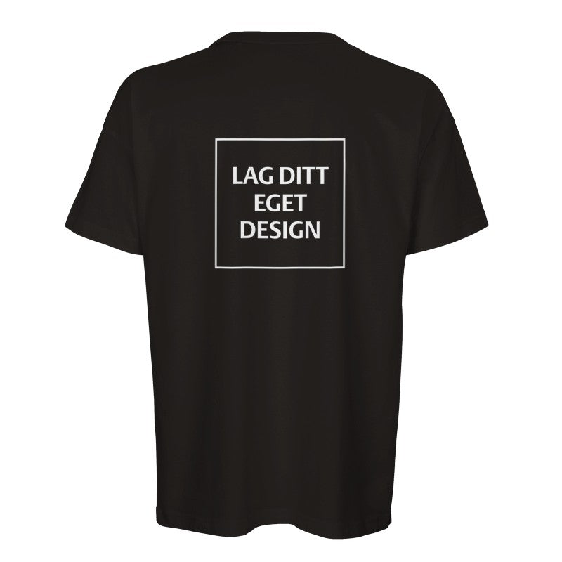 Ekologisk oversized T-shirt för män | Designa din egen T-shirt med tryck