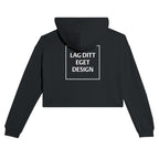 Kort damhoodie med eget tryck | Skapa din unika stil
