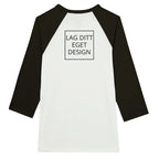 Unisex-raglan-T-shirt med 3/4-ärmar – skapa din unika design