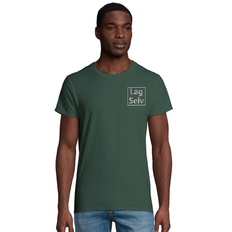 Ekologisk T-shirt för män med eget broderi | designa din egen