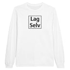 Personlig unisex-långärmad t-shirt med broderi – Designa din egen