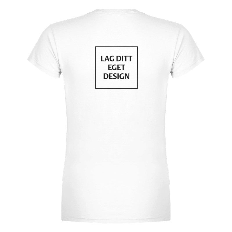 Klassisk dam-t-shirt | Designa din egen med eget tryck