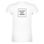 Klassisk dam-t-shirt | Designa din egen med eget tryck