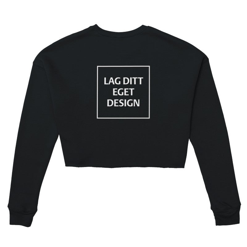 Designa din egen cropped sweatshirt för damer | personlig tröja med tryck
